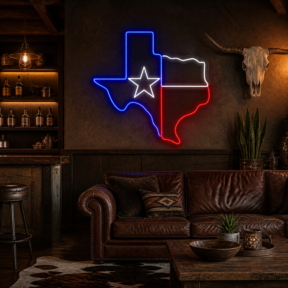 Texas State Outline Vintage LED Neon Sign Wall Neon Signs - Shineneon