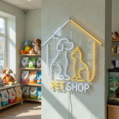 Dog Cat Pet Shop LED Neon Sign - Shineneon