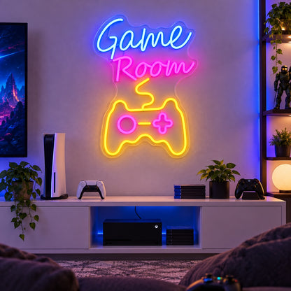 Game Room LED Neon Sign Script with Controller - Shineneon