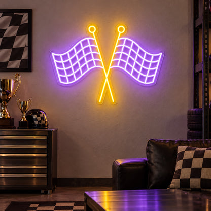 Finish Flags LED Neon Sign Dimmable Wall Light - Shineneon