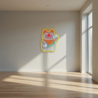 Lucky Cat LED Neon Sign Wall Neon Signs - Shineneon