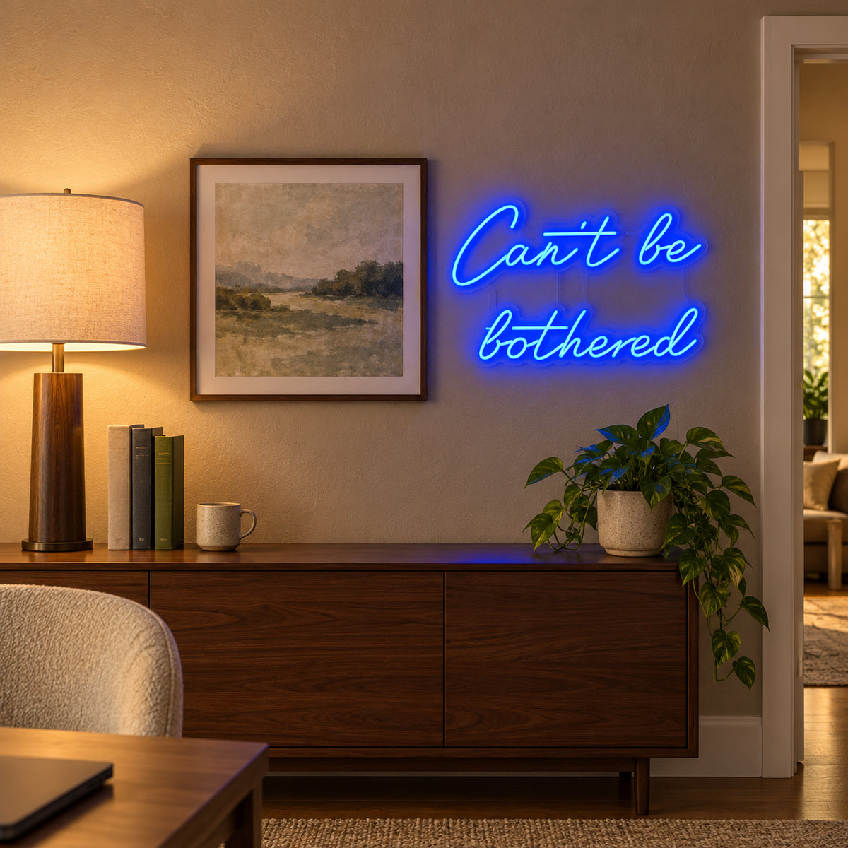 Can't Be Bothered LED Neon Sign Dimmable Wall Light - Shineneon