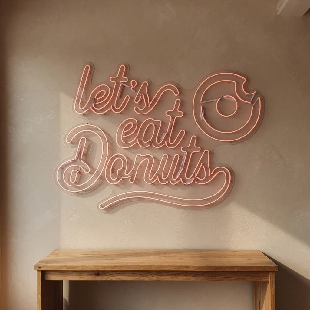 Let's Eat Donuts LED Neon Sign - Shineneon