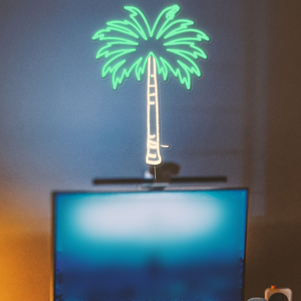 Palm Tree LED Neon Sign for Man Cave, Dimmable Wall Decor - Shineneon