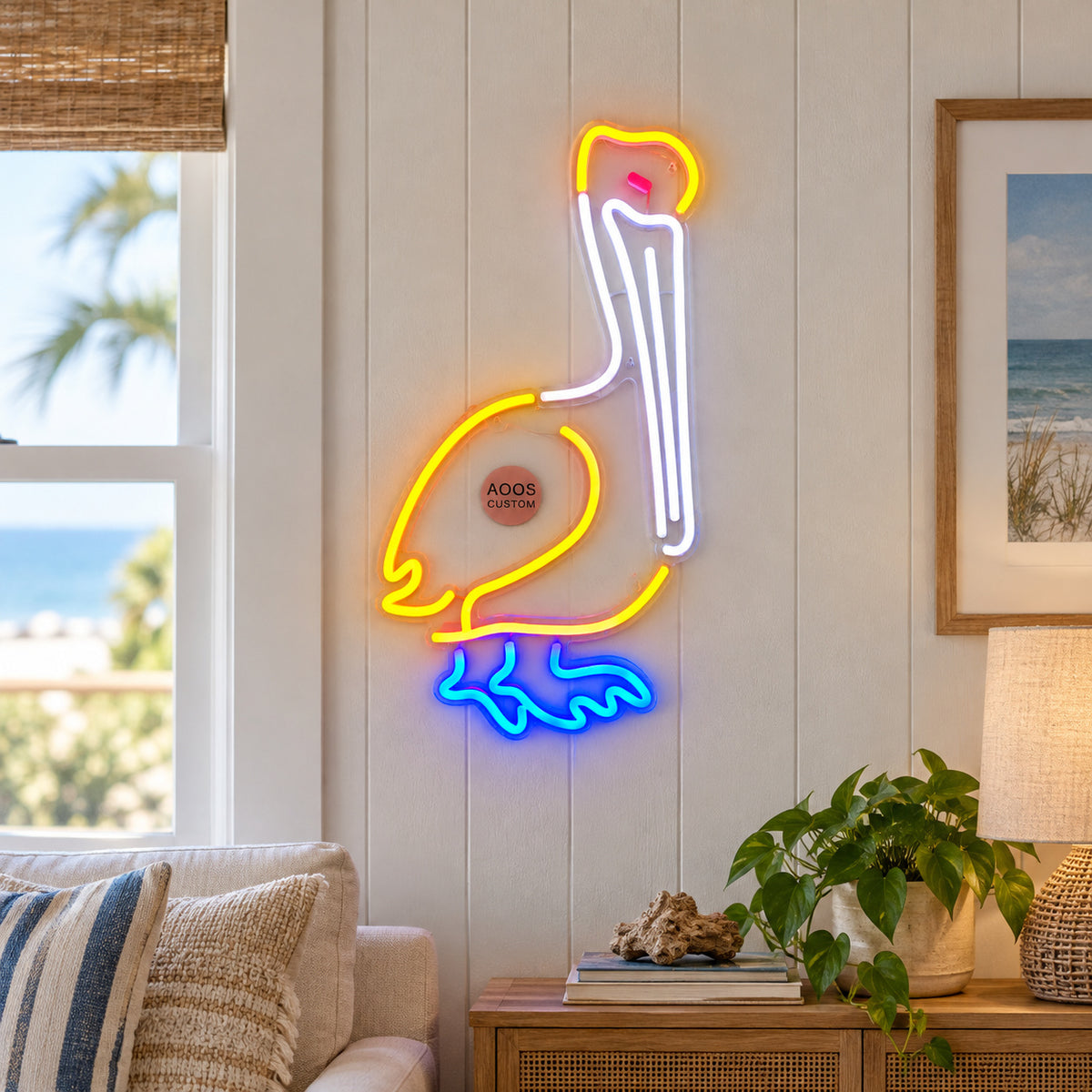 Pelican LED Neon Sign Dimmable Wall Light Wall Neon Signs - Shineneon