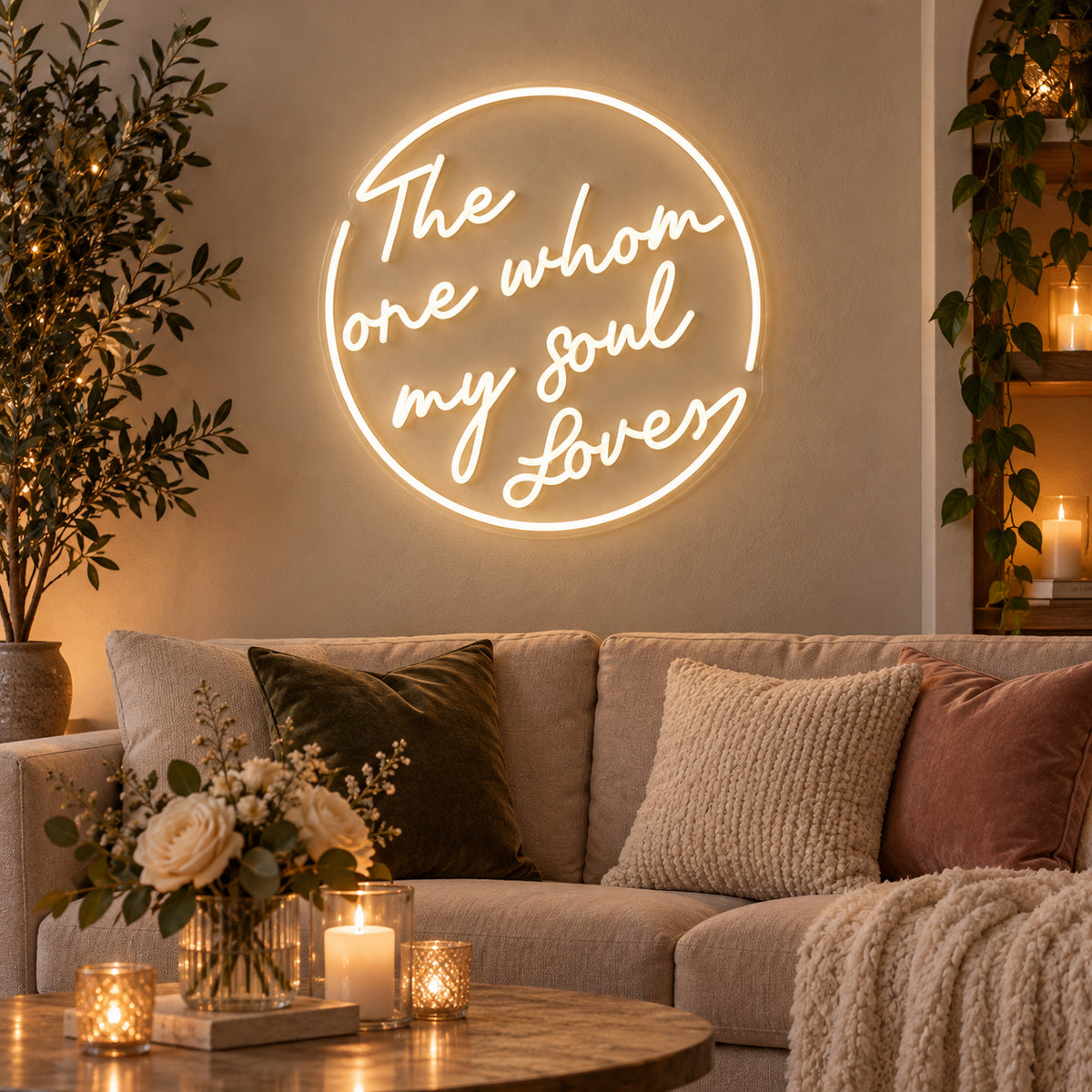 The One Whom My Soul Loves LED Neon Sign Dimmable Wall Light - Shineneon