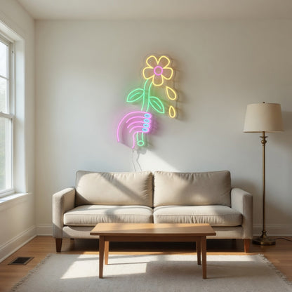 Lazy Daisy LED Neon Sign Dimmable Wall Light - Shineneon