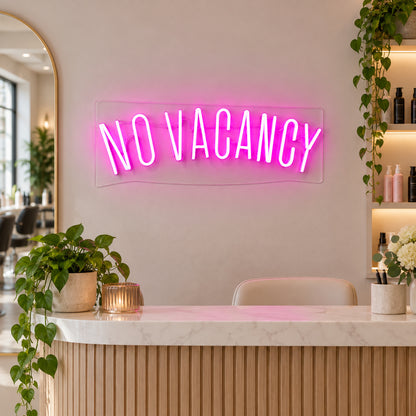 No Vacancy LED Neon Sign for Salon Light Up Business Decor - Shineneon