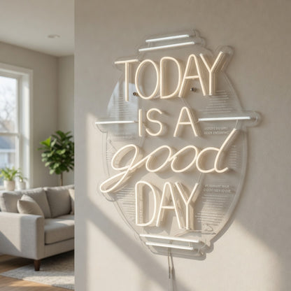 Today Is a Good Day LED Neon Sign Board Mounted Caps Mix - Shineneon