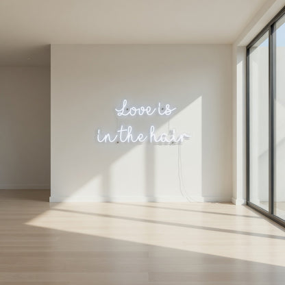 Love is in The Hair LED Neon Sign Greenery Wall Script - Shineneon
