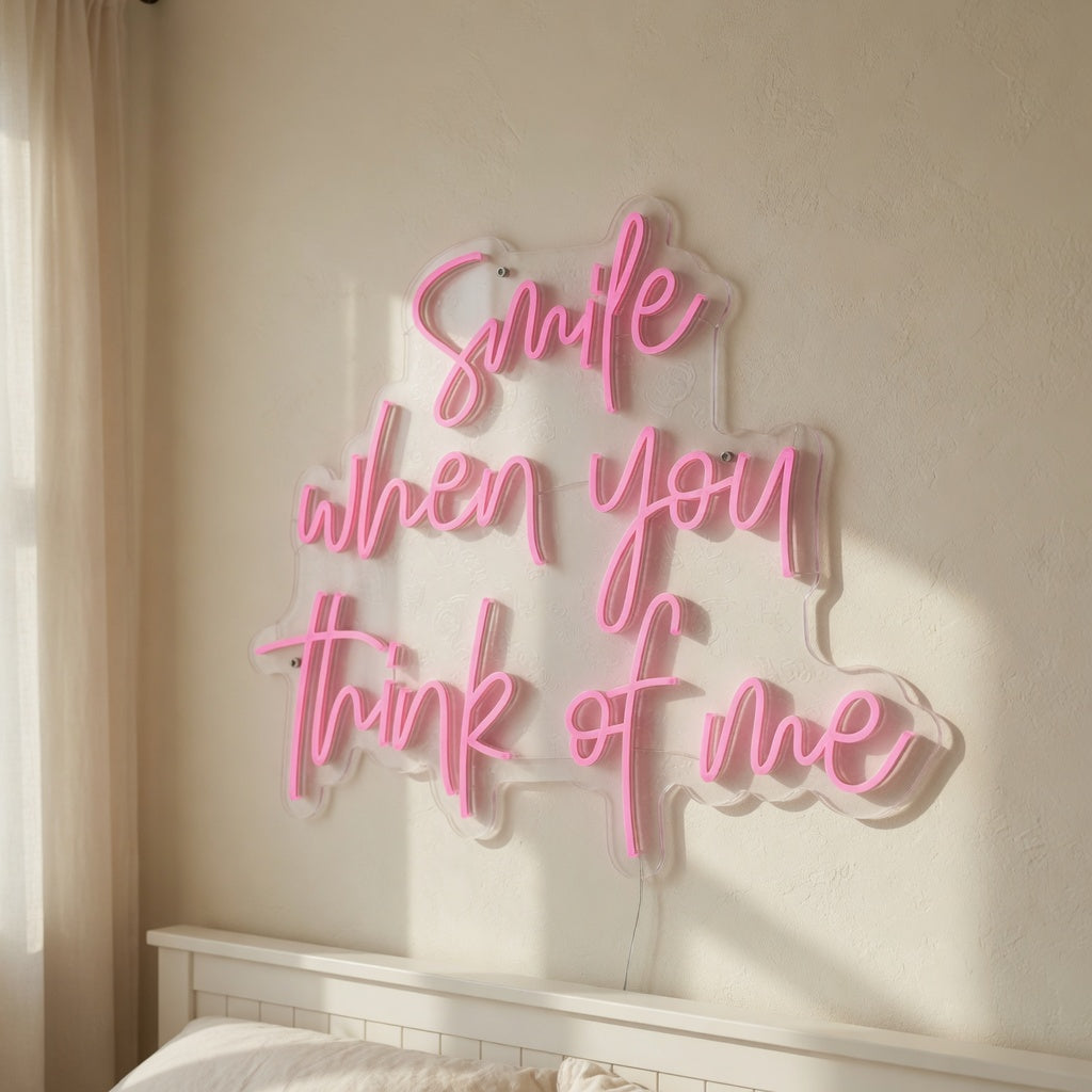 Smile When You Think of Me LED Neon Sign - Shineneon