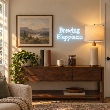 Brewing Happiness LED Neon Sign Dimmable Wall Light - Shineneon