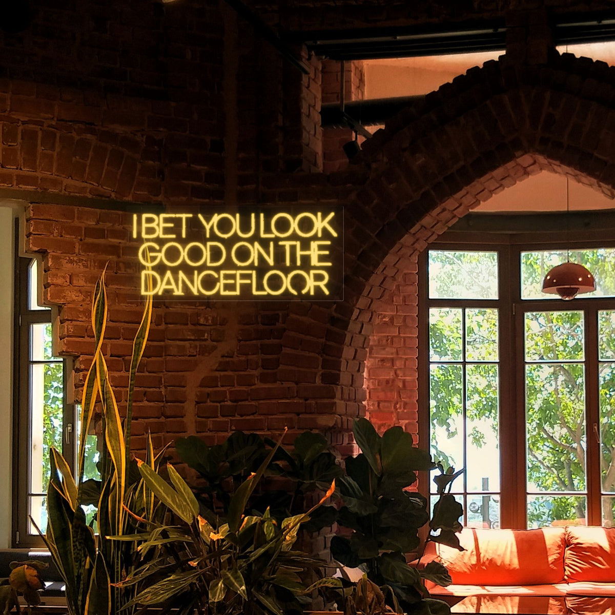 I Bet You Look Good On The Dancefloor LED Neon Sign Warm Boxed Caps - Shineneon
