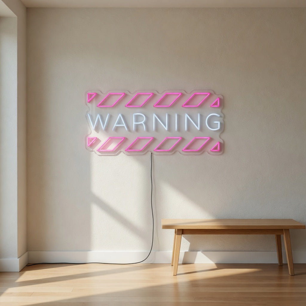 Warning LED Neon Sign Dimmable Wall Light - Shineneon