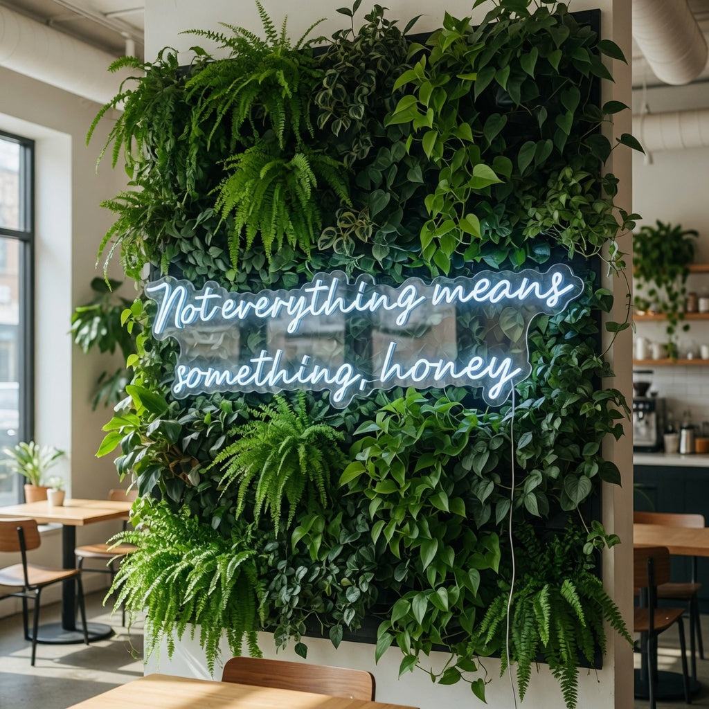 Not Everything Means Something Honey LED Neon Sign - Shineneon