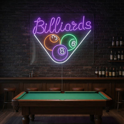 Billiards Pool LED Neon Sign for Bar Light Up Business Decor - Shineneon