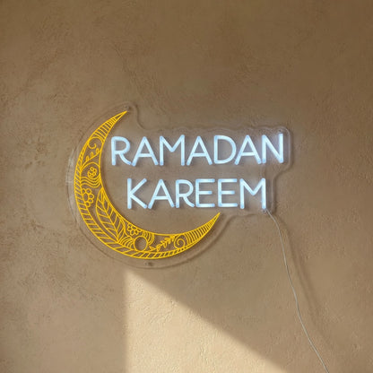 Ramadan Kareem LED Neon Sign Classic Caps Design - Shineneon