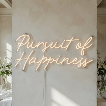 Pursuit of Happiness LED Neon Sign for Wedding - Shineneon