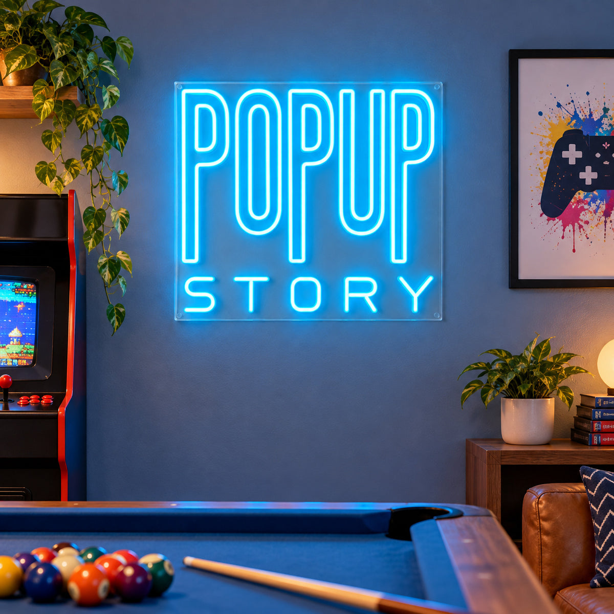 Pop Up Story LED Neon Sign Dimmable Wall Light Wall Neon Signs - Shineneon