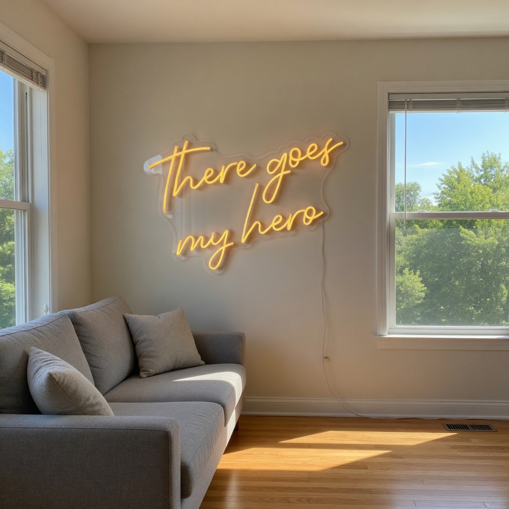 There Goes My Hero LED Neon Sign Dimmable Wall Light - Shineneon