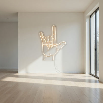 Love You Hand Gesture LED Neon Sign - Shineneon