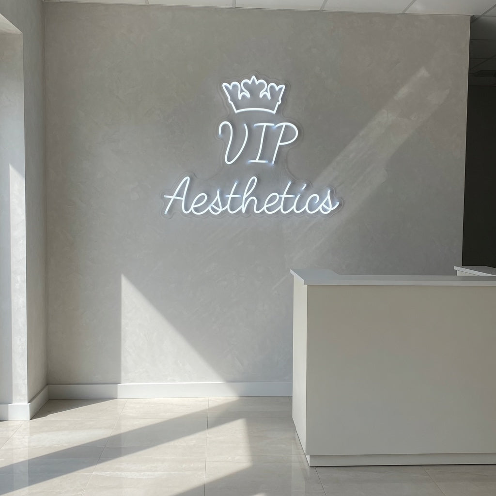 VIP Aesthetics LED Neon Sign for Salon Light Up Business Decor - Shineneon