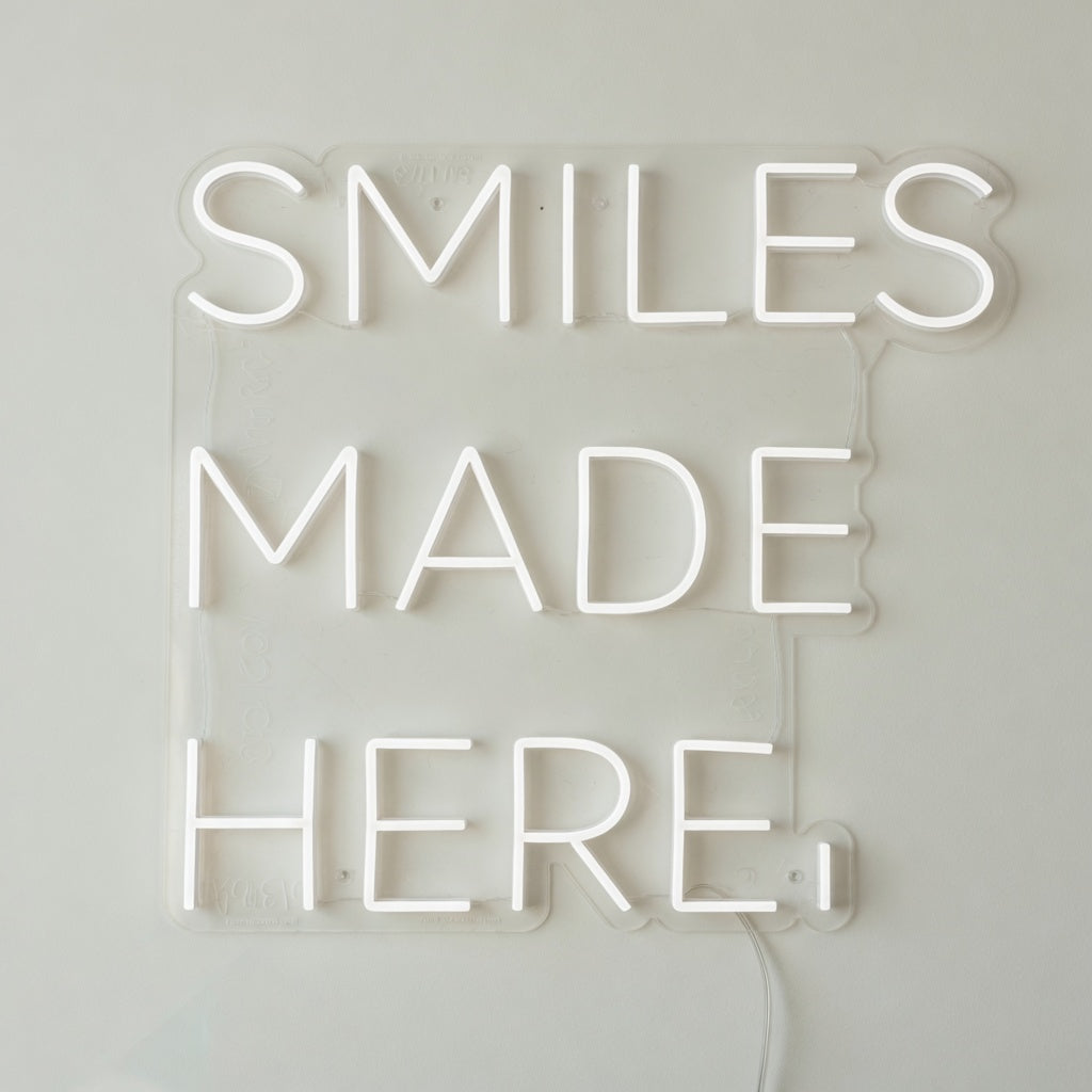 Smiles Made Here LED Neon Sign - Shineneon