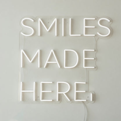 Smiles Made Here LED Neon Sign - Shineneon