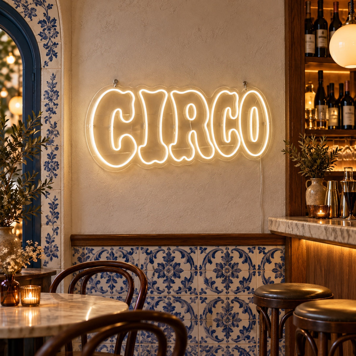Circo Portuguese Circus LED Neon Sign Dimmable Wall Light Wall Neon Signs - Shineneon