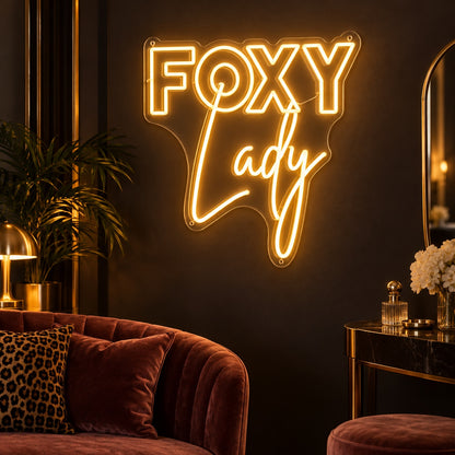 Foxy Lady LED Neon Sign Dimmable Wall Light - Shineneon