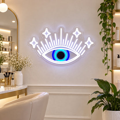 Evil Eye LED Neon Sign for Salon Light Up Business Decor - Shineneon