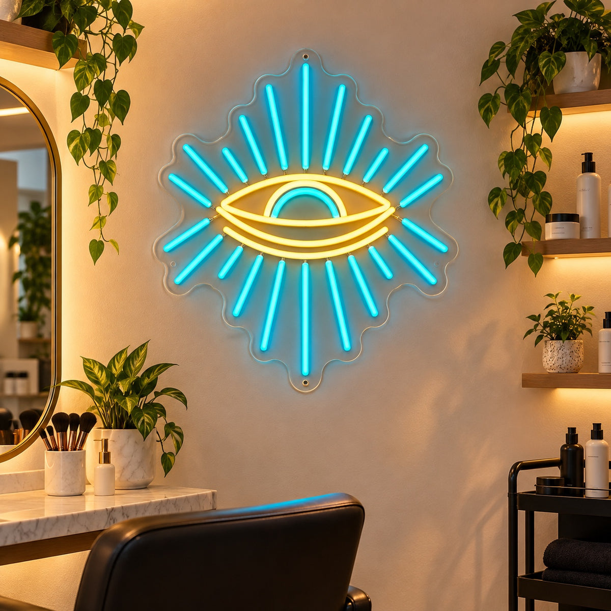 Eye LED Neon Sign for Salon Light Up Business Decor - Shineneon