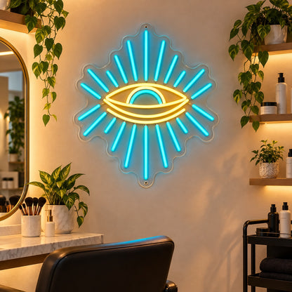 Eye LED Neon Sign for Salon Light Up Business Decor - Shineneon