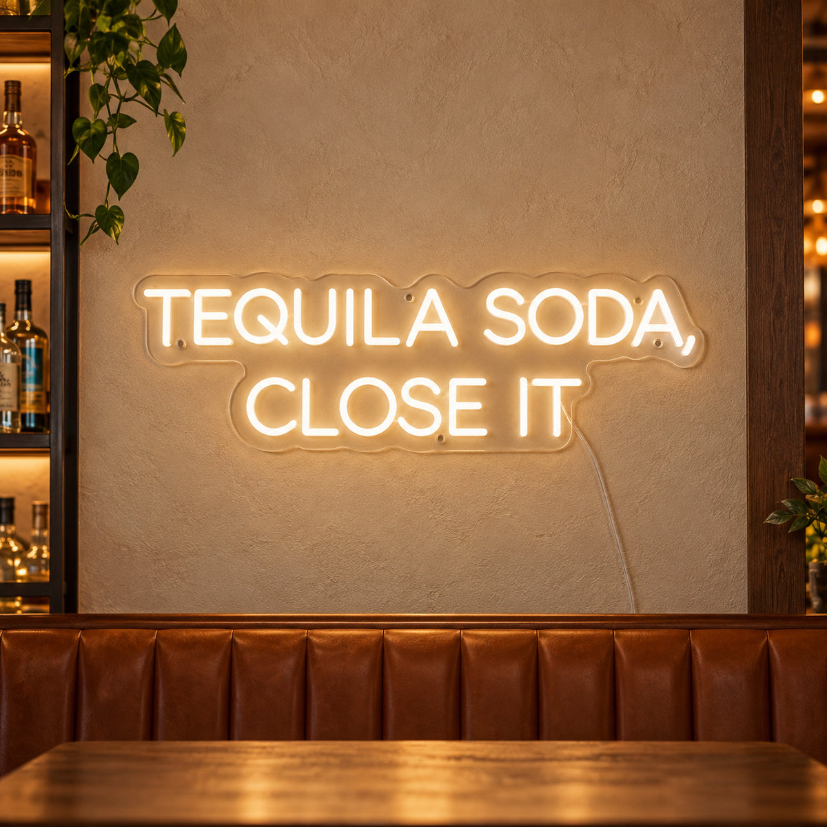 Tequila Soda Close It LED Neon Sign for Bar Light Up Business Decor - Shineneon