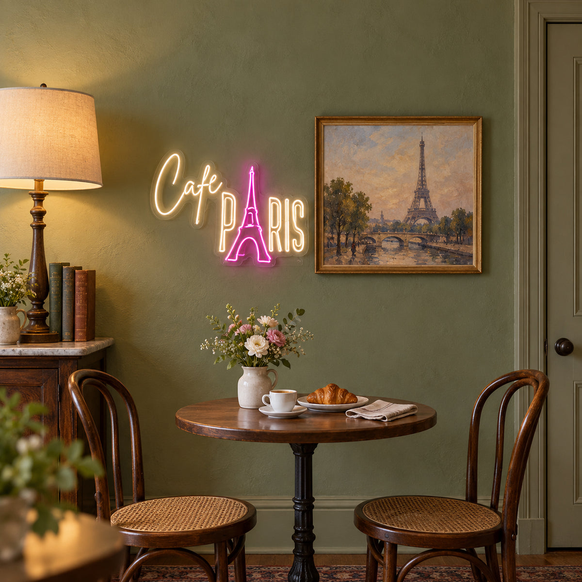 Cafe Paris LED Neon Sign Dimmable Wall Light - Shineneon