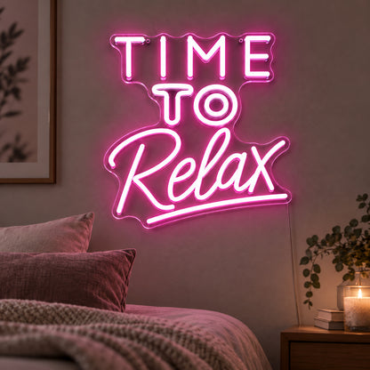 Time to Relax LED Neon Sign Wall Neon Signs - Shineneon
