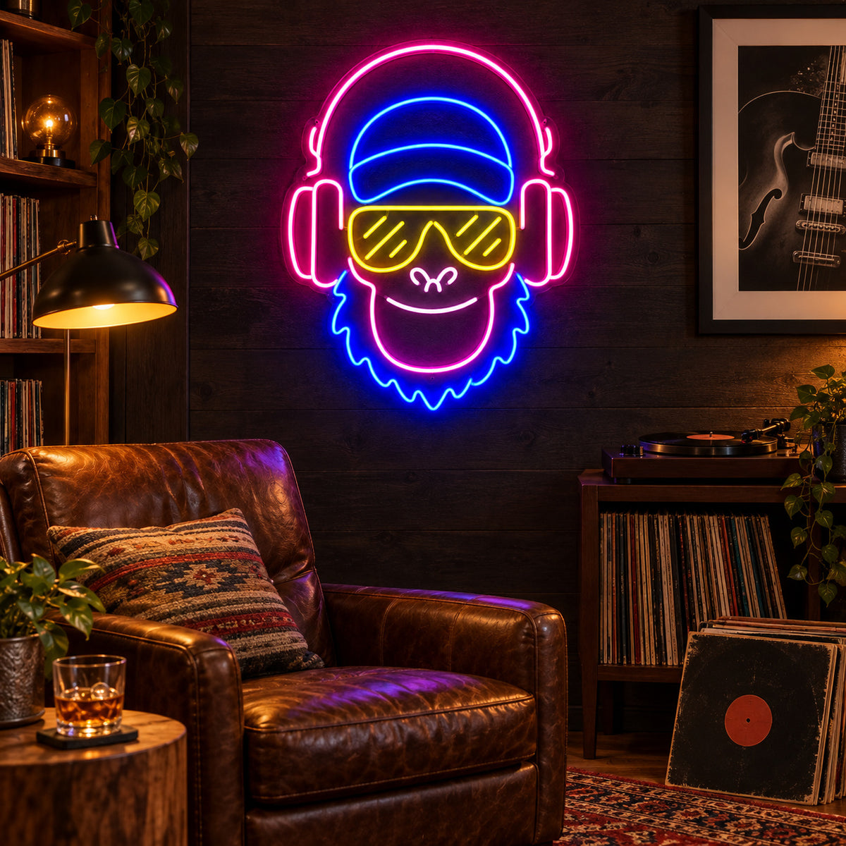 Music Monkey LED Neon Sign Wall Neon Signs - Shineneon