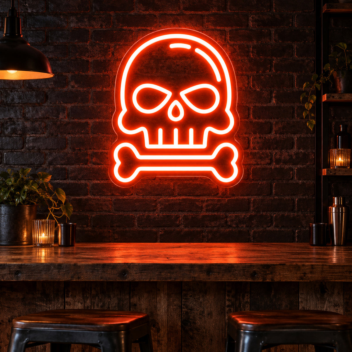 Skull Dangerous Goods LED Neon Sign - Shineneon