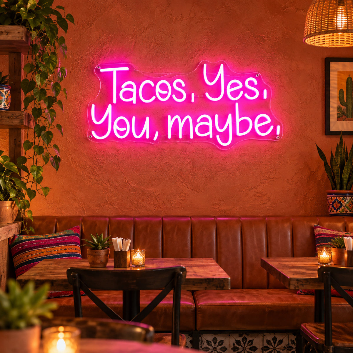 Tacos Yes You Maybe LED Neon Sign - Shineneon