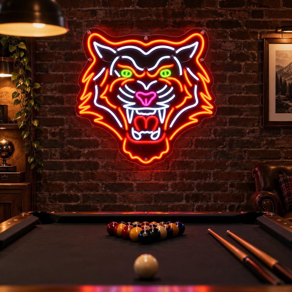 Tiger Head LED Neon Sign Wall Neon Signs - Shineneon