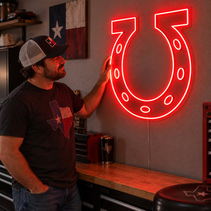 Open Horseshoe Curve LED Neon Sign Wall Neon Signs - Human Interaction