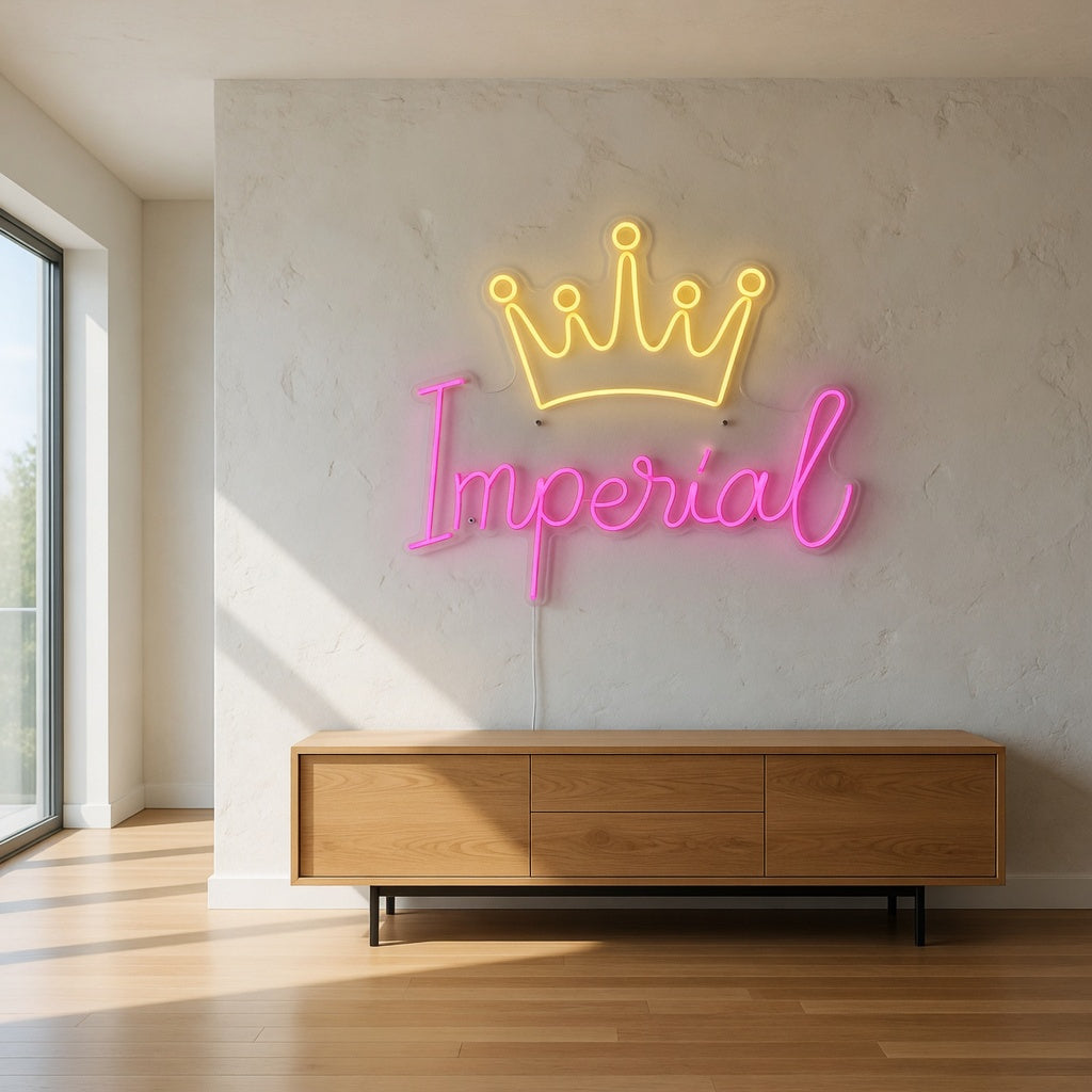 Imperial LED Neon Sign for Party Dimmable Backdrop Light - Installation Scene