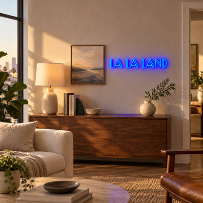 LA LA LAND Neon Sign - Installation Scene