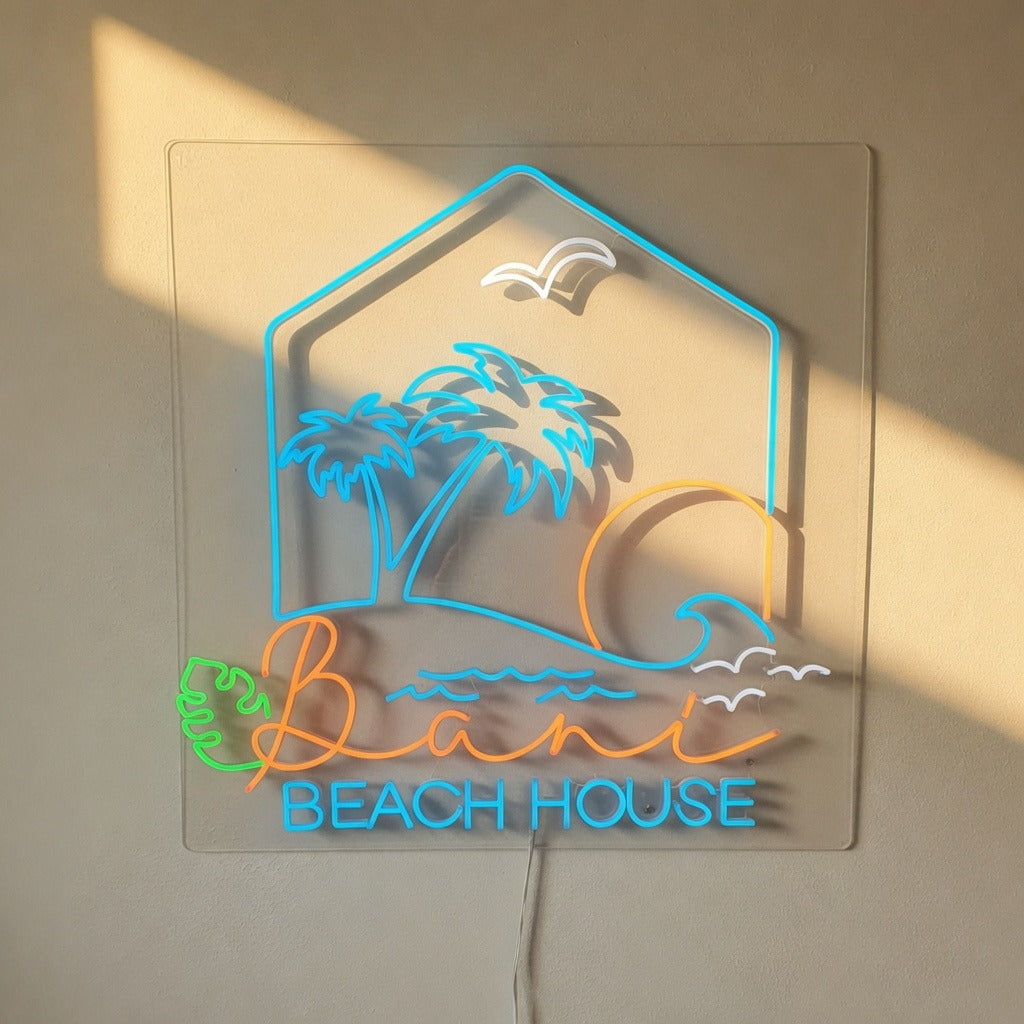 Beach House LED Neon Sign Dimmable Wall Light - Shineneon