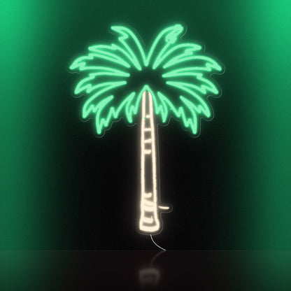 Palm Tree LED Neon Sign for Man Cave, Dimmable Wall Decor - Shineneon