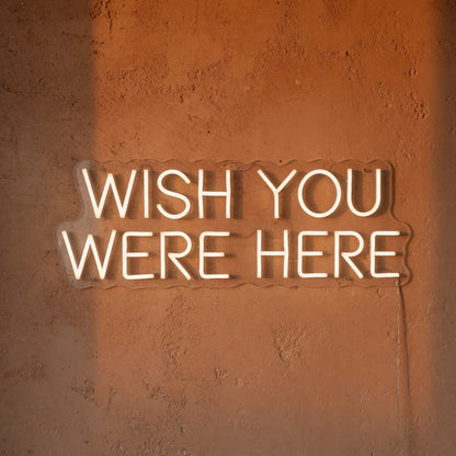 Wish You Were Here LED Neon Sign Grid Wall Caps - Shineneon