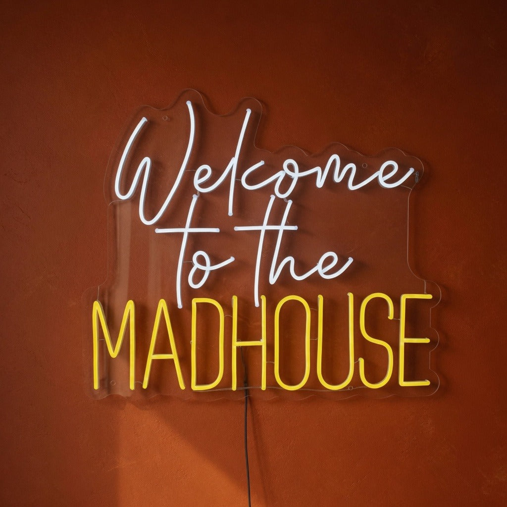 Welcome to the Madhouse LED Neon Sign Wall Neon Signs - Shineneon