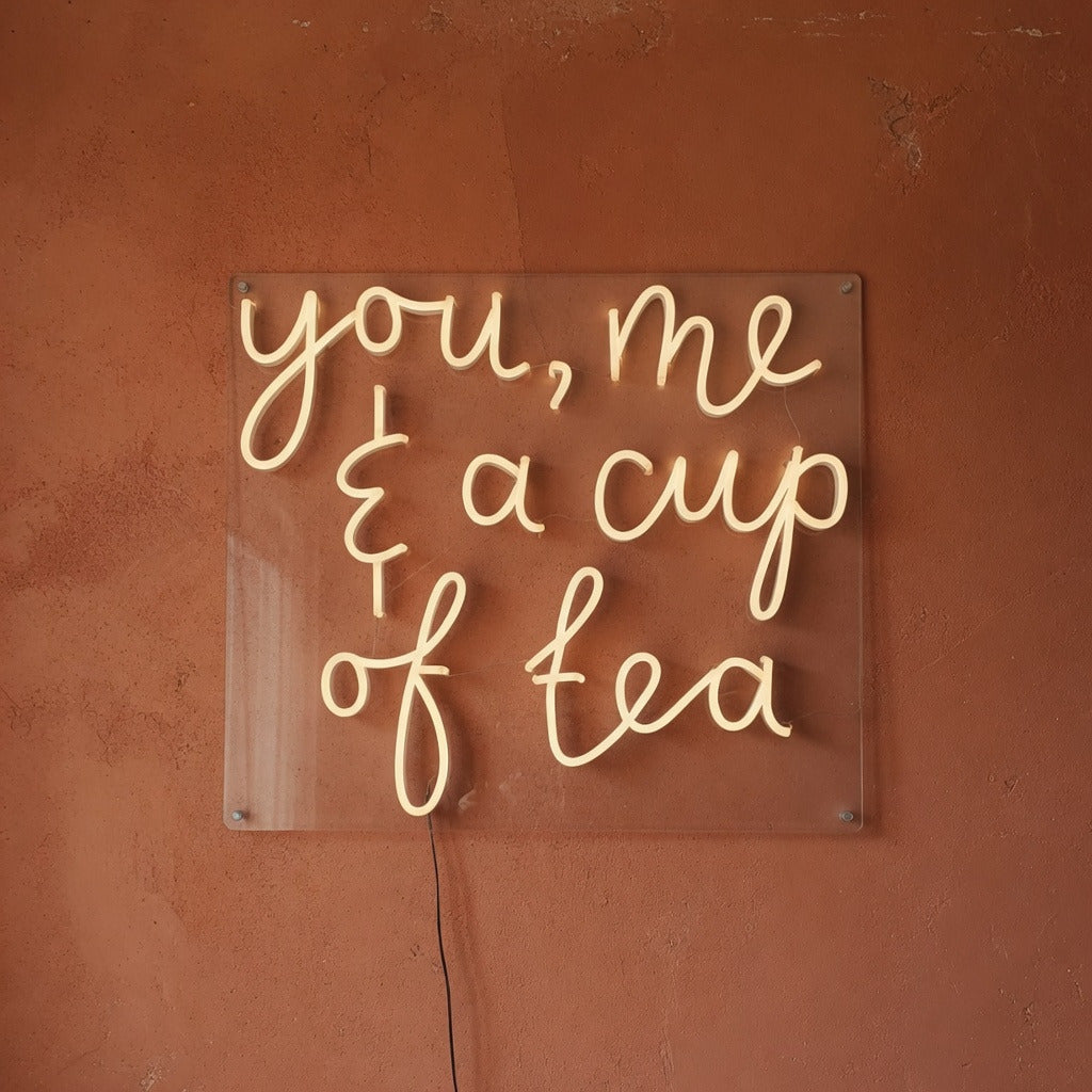 You Me and a Cup of Tea LED Neon Sign Dimmable Wall Light - Shineneon