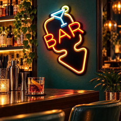 Cocktail Bar Arrow LED Neon Sign Dimmable Wall Light Wall Neon Signs - Shineneon
