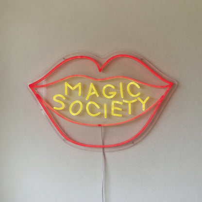 Magic Society Lips LED Neon Sign - Shineneon
